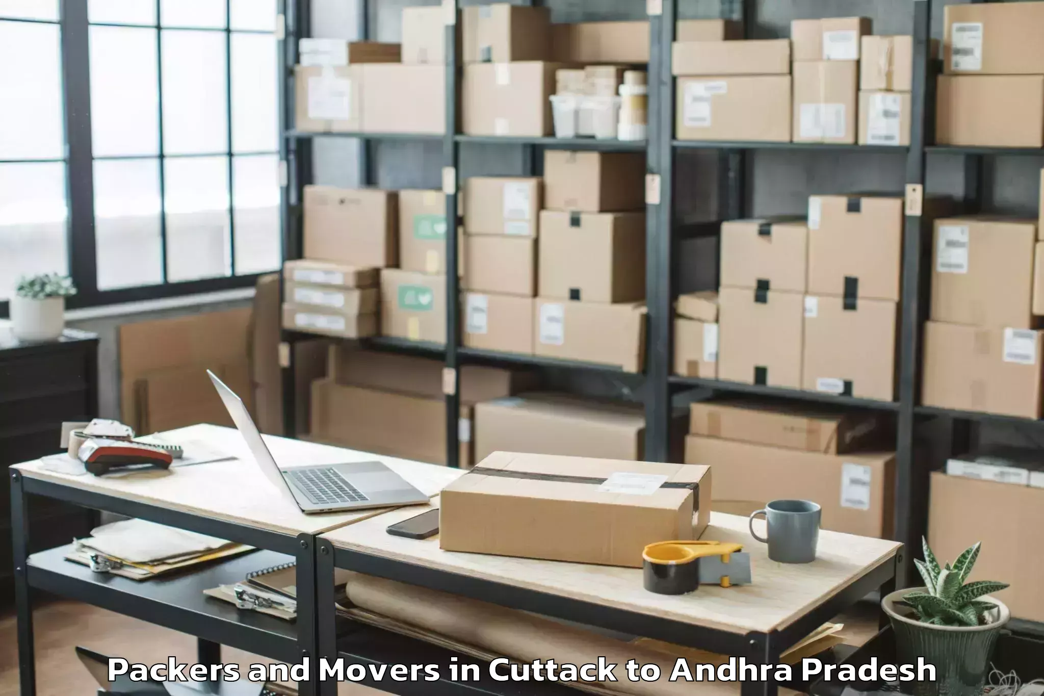 Reliable Cuttack to Nuzividu Packers And Movers